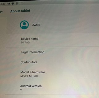 Xiaomi Mi Pad (android 9) + Teclado Logitech