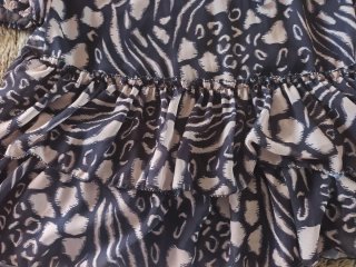 Vestido volantes estampado