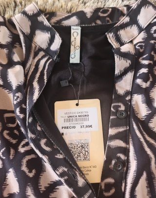 Vestido volantes estampado