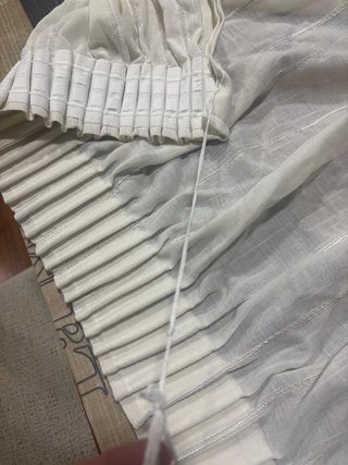 Tessuto bianco per tende