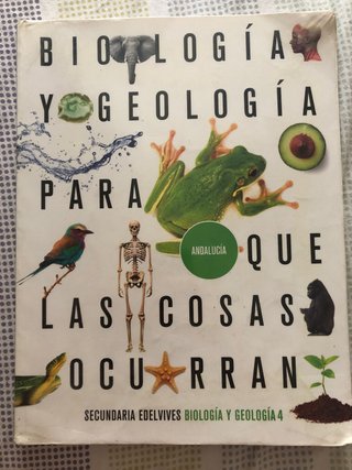 Libro Biología y geología 4 eso Edelvives