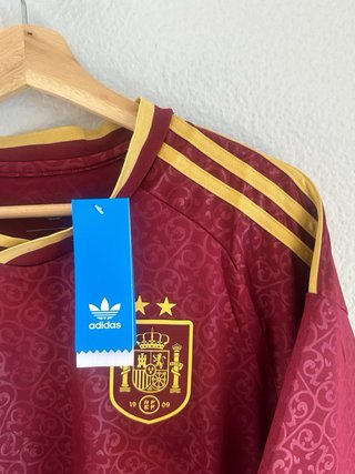 Camiseta España Adidas Granate Talla L