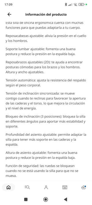 Silla de oficina profesional