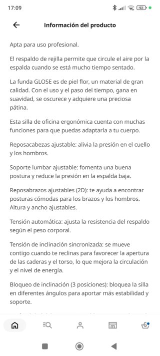 Silla de oficina profesional