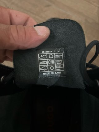 Anfibi HUGO by Hugo Boss Pelle Neri