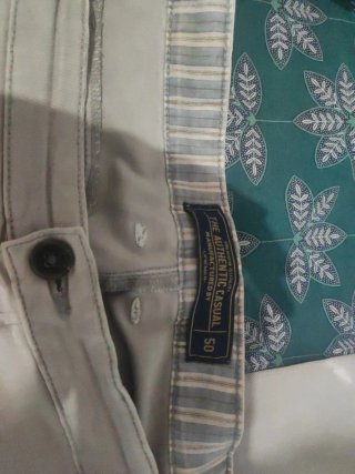 Pantalón beige hombre talla xxxl