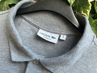 Polo Lacoste Gris Jaspeado talla S