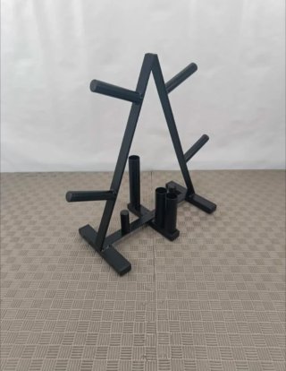 Soporte triangular para discos de pesas 28 y 30 mm