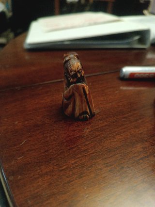 Talla miniatura sabio taoísta chino