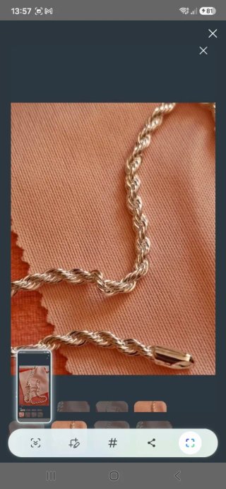 Cadena Cordón Plata 45/50cm