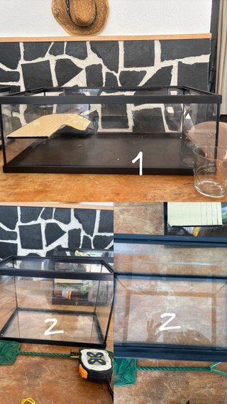 Acuario/terrario + accesorios para tortugas/peces