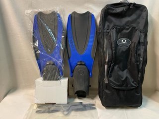 Aletas de buceo OMEGA AQUATICS plegables