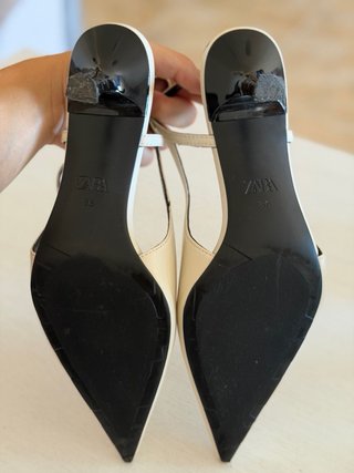 Zapatos Tacón blancos Zara 36 nuevos