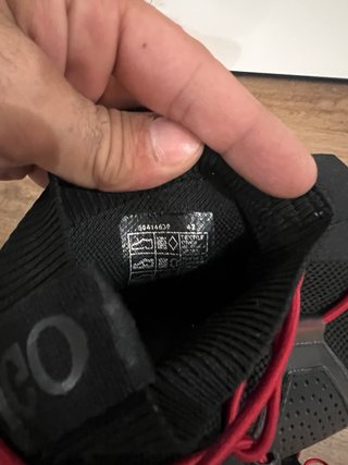 HUGO Boss Sneakers Uomo Nero Rosso