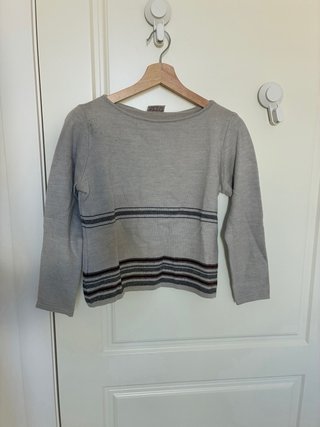 Jersey vintage rayas beige multicolor