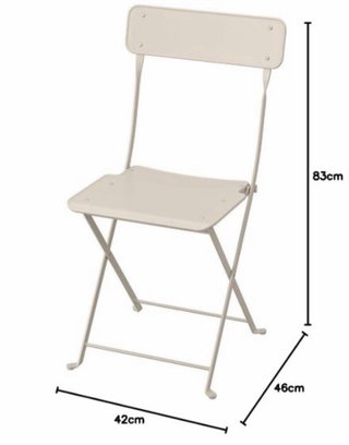2 Sillas Metálicas Ikea Saltholmen. Cojin incluido