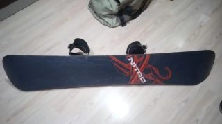 Tabla y botas de Snowboard