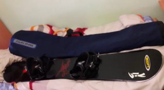 Tabla y botas de Snowboard