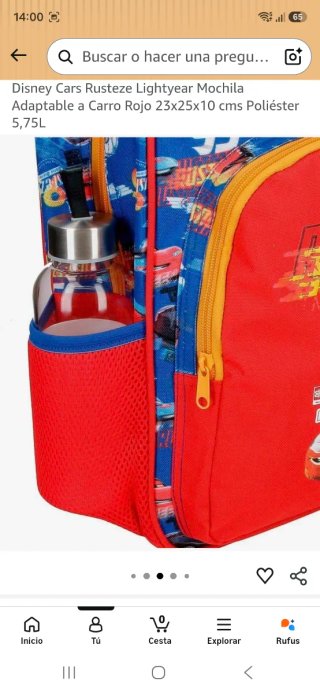 Mochila con ruedas Rayo McQueen