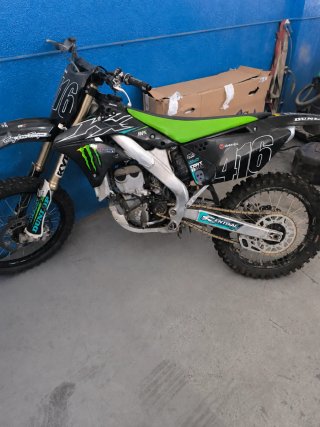 Kawasaki 450 Motocross Negra/Verde