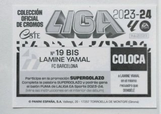 Cromo Lamine Yamal FC Barcelona La Liga