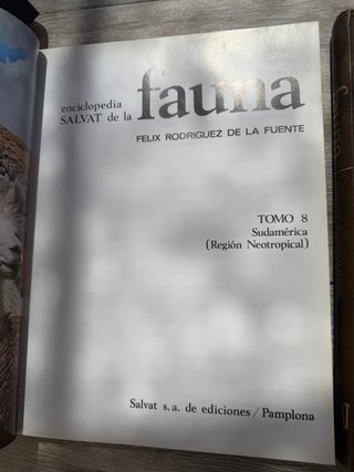 3 libros salvat enciclopedia fauna vintage