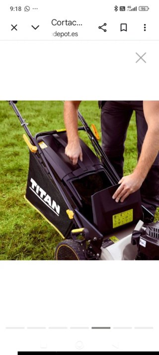 Cortacésped Titan 46cm Autopropulsado Gasolina