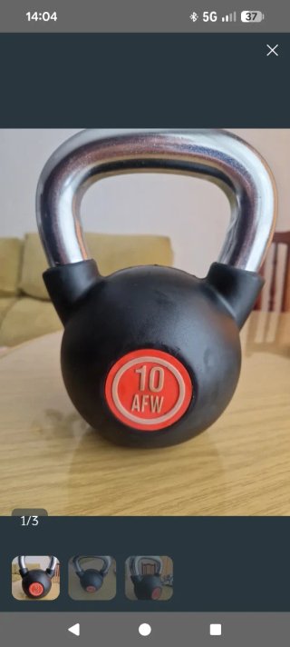 Mancuerna Rusa kettlebell 10kg AFW