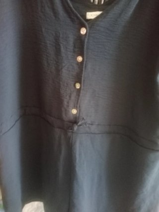 Mono corto azul tirantes lazo verano
