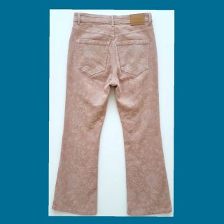 Pantalón campana Slowlove floral rosa Talla 42