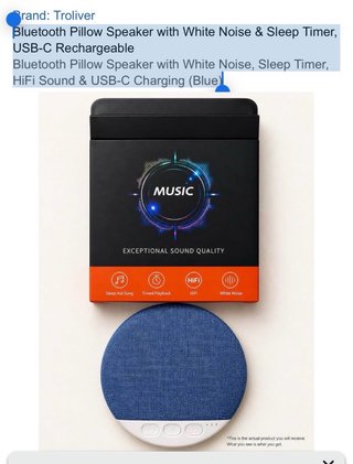 Altavoz Bluetooth Nimbust para Dormir