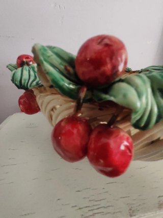 Centro de mesa cerámica frutas