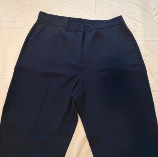 Completo elegante donna Made in Italy blu