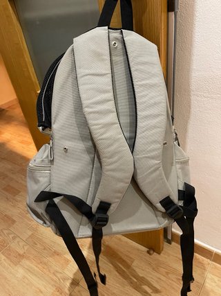 Mochila Transportín Gato Negra y Gris