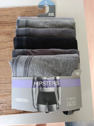 Pack 5 Calzoncillos Hipster Primark Talla L