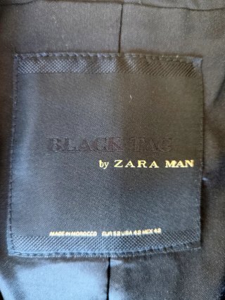 Chaqueta Zara Man Talla 52 Negra