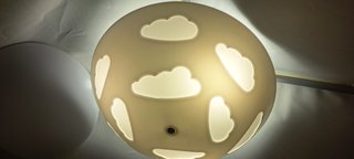 Plafón IKEA SKOJIG Nubes Blanco 46cm