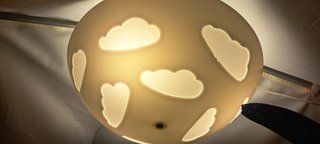 Plafón IKEA SKOJIG Nubes Blanco 46cm