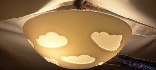 Plafón IKEA SKOJIG Nubes Blanco 46cm