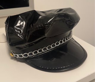 Gorra Disfraz Policía Charol Cadena