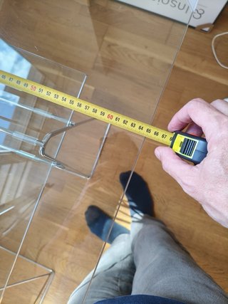 Mesa escritorio cristal y metal