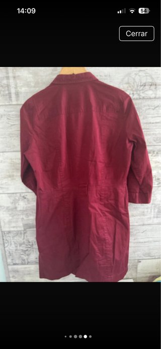 Vestido Talla L color burdeos