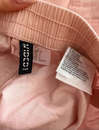 Pantaloni cargo rosa