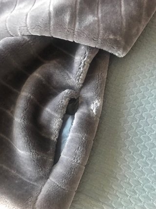 Chaquetón peluche gris