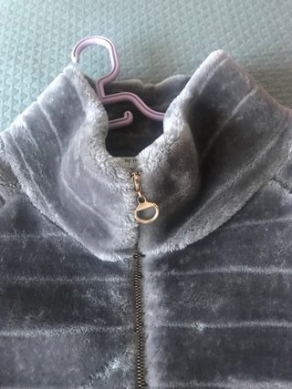 Chaquetón peluche gris