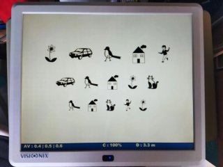 Pantalla Optotipos Visionix VX 19