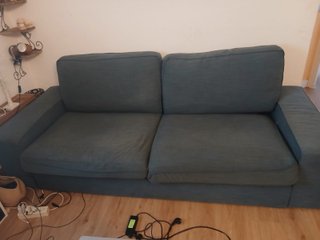 Funda sofá KIVIK 3 plazas azul