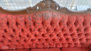 Conjunto Sofá y Sillones Clásico Rojo