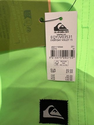 2 Costumi da Bagno Quiksilver Verde e Blu