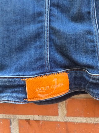 Cazadora tejana Stradivarius azul T.XS